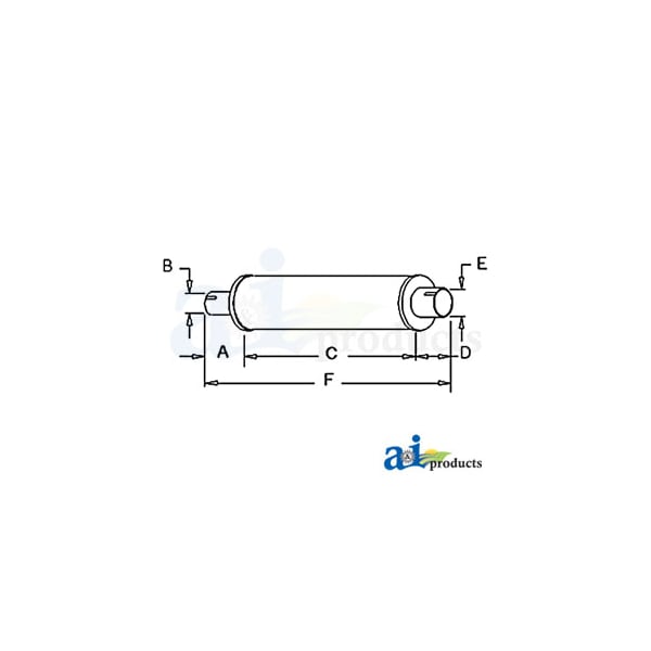 MUFFLER 4.9" x4.9" x20"
